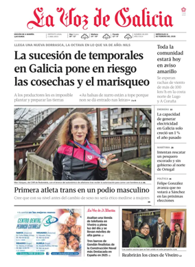 Cover of La Voz de Galicia (Viveiro)