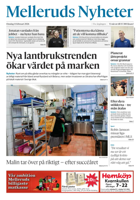 Cover of Melleruds Nyheter