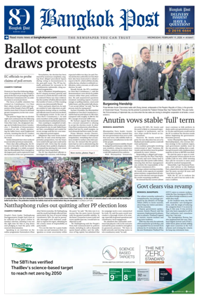 Cover of Bangkok Post