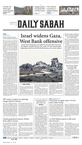 Cover of Daily Sabah (Turkey)