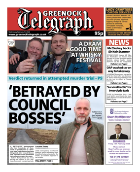 Cover of Greenock Telegraph