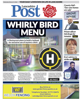 Cover of Lancashire Evening Post