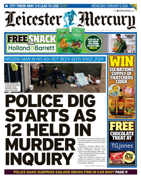 Cover of Leicester Mercury