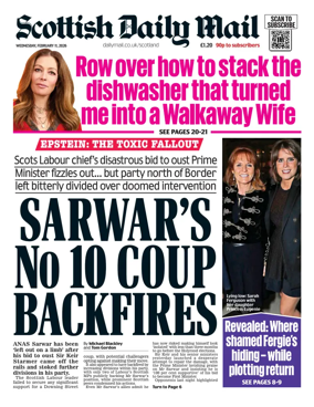 Cover of Scottish Daily Mail