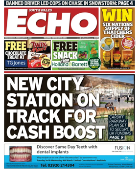 Cover of South Wales Echo