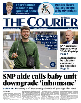 Cover of The Courier & Advertiser (Angus and Dundee)