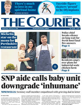 Cover of The Courier & Advertiser (Perth and Perthshire Edition)
