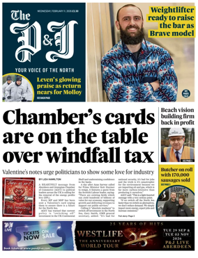 Cover of The Press and Journal (Aberdeen and Aberdeenshire)