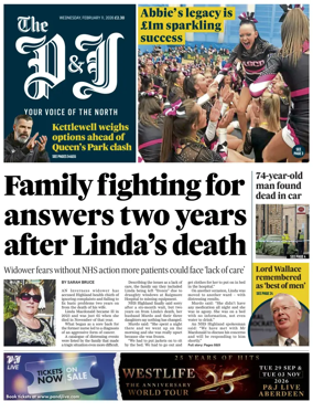 Cover of The Press and Journal (Inverness Highlands and Islands)