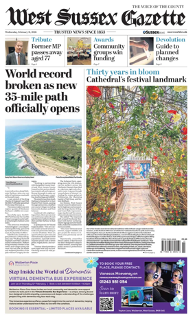 Cover of West Sussex Gazette