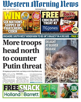 Cover of Western Morning News