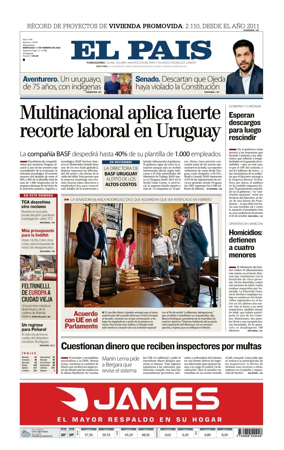 Cover of El Pais (Uruguay)