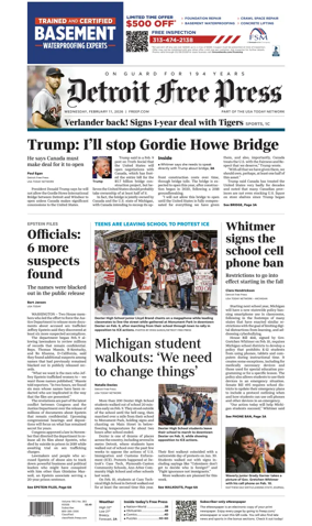 Cover of Detroit Free Press