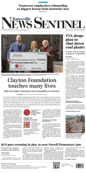 Cover of Knoxville News Sentinel