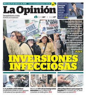 Cover of La Opinion