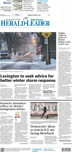 Cover of Lexington Herald-Leader