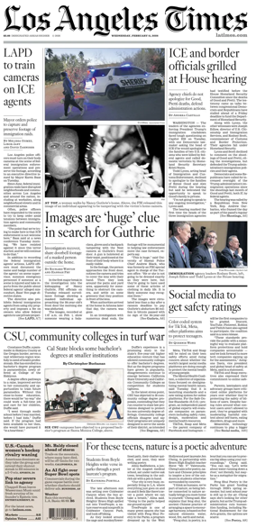 Cover of Los Angeles Times