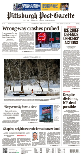 Cover of Pittsburgh Post-Gazette