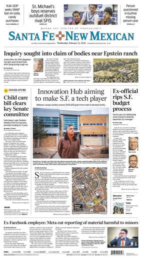 Cover of Santa Fe New Mexican