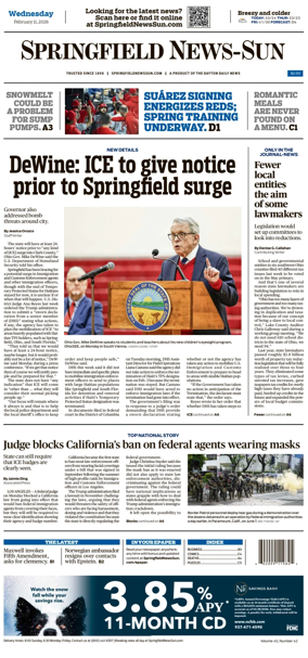Cover of Springfield News-Sun