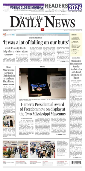 Cover of Starkville Daily News