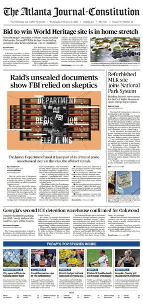 Cover of The Atlanta Journal-Constitution