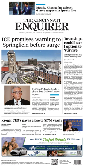 Cover of The Cincinnati Enquirer