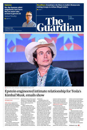 Cover of The Guardian (USA)