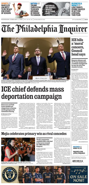 Cover of The Philadelphia Inquirer (South Jersey edition)