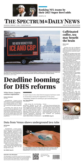 Cover of The Spectrum & Daily News