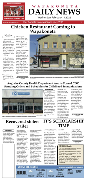 Cover of Wapakoneta Daily News