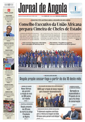 Cover of Jornal de Angola