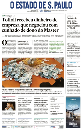 Cover of O Estado de S. Paulo