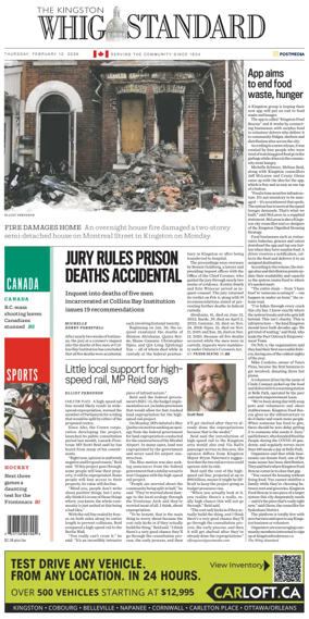 Cover of Kingston Whig-Standard