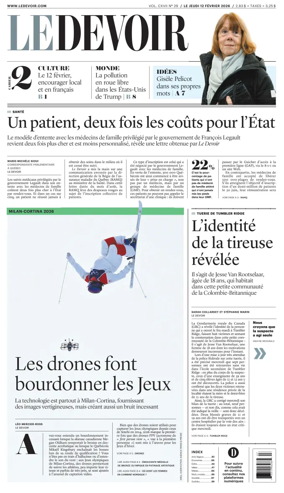 Cover of Le Devoir