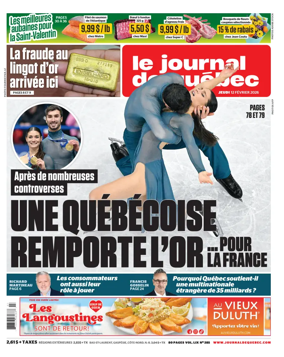 Cover of Le Journal de Quebec