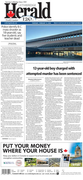 Cover of Lethbridge Herald