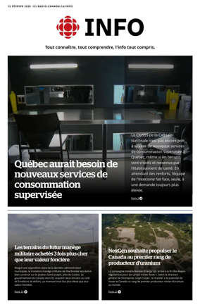 Cover of Radio-Canada Info