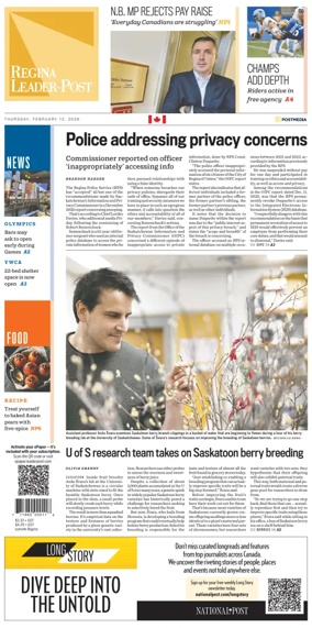 Cover of Regina Leader-Post