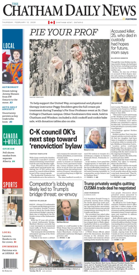 Cover of The Chatham Daily News