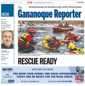 Cover of The Gananoque Reporter