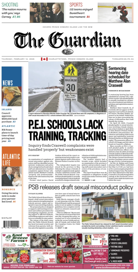 Cover of The Guardian (Charlottetown)