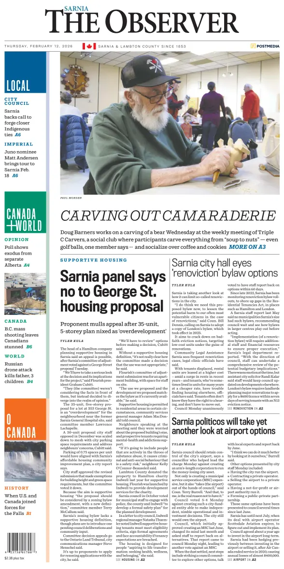 Cover of The Observer (Sarnia)