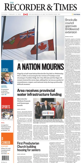 Cover of The Recorder & Times (Brockville)