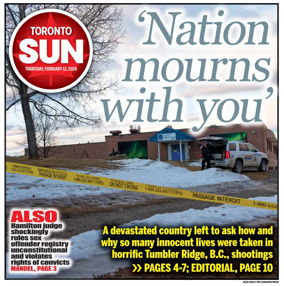 Cover of Toronto Sun