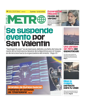 Cover of Publimetro Chile