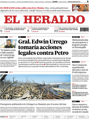 Cover of El Heraldo (Colombia)