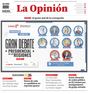 Cover of La Opinion