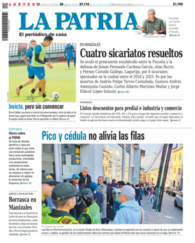 Cover of La Patria (Colombia)