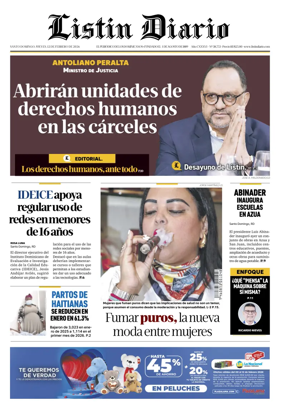 Cover of Listin Diario